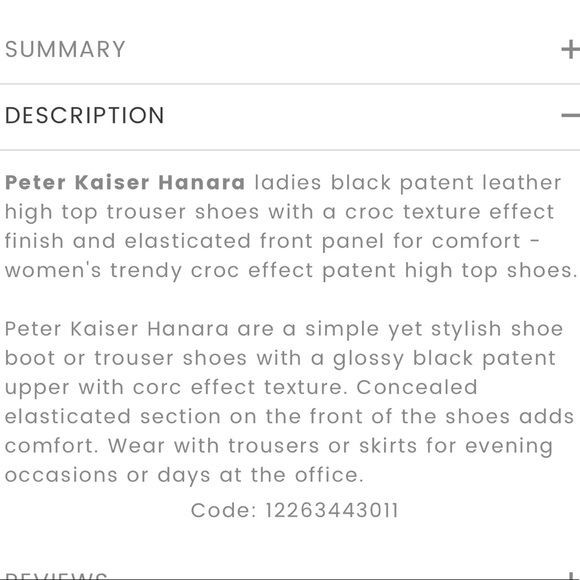 NWOB Peter Kaiser Hamada Black Croc Patent High Top Trouser Shoes Size 37 - Picture 5 of 13
